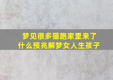 梦见很多猫跑家里来了什么预兆解梦女人生孩子