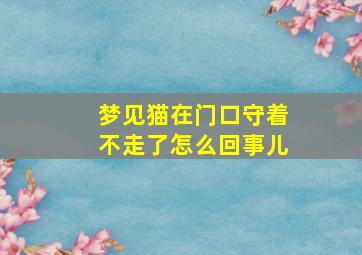 梦见猫在门口守着不走了怎么回事儿