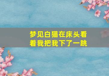 梦见白猫在床头看着我把我下了一跳