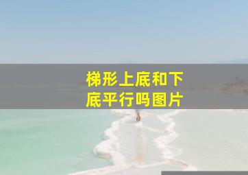 梯形上底和下底平行吗图片