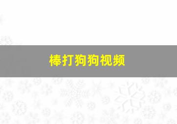 棒打狗狗视频