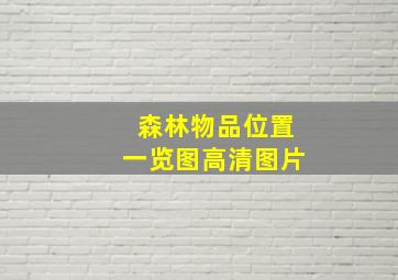 森林物品位置一览图高清图片