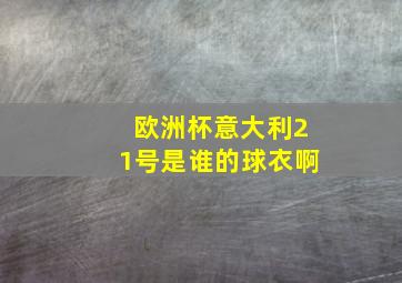 欧洲杯意大利21号是谁的球衣啊