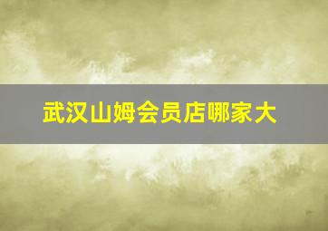 武汉山姆会员店哪家大