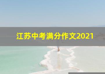 江苏中考满分作文2021