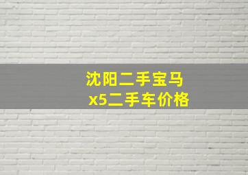 沈阳二手宝马x5二手车价格