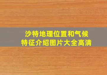 沙特地理位置和气候特征介绍图片大全高清