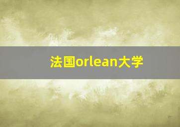 法国orlean大学