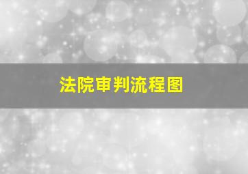 法院审判流程图