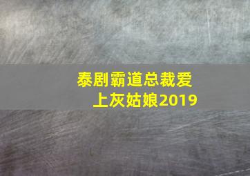 泰剧霸道总裁爱上灰姑娘2019