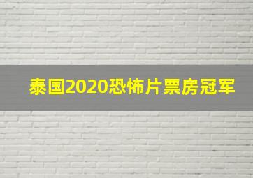 泰国2020恐怖片票房冠军