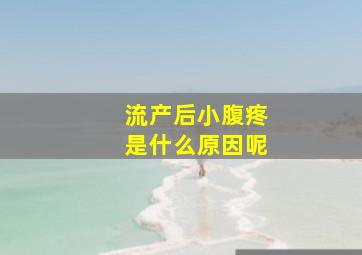 流产后小腹疼是什么原因呢