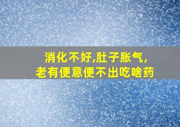 消化不好,肚子胀气,老有便意便不出吃啥药