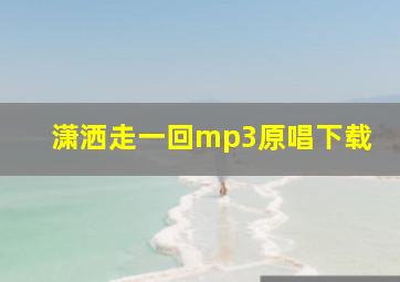 潇洒走一回mp3原唱下载