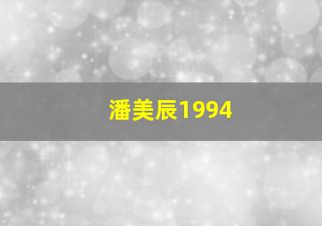 潘美辰1994