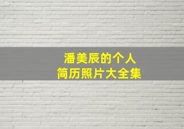 潘美辰的个人简历照片大全集