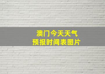 澳门今天天气预报时间表图片