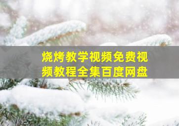 烧烤教学视频免费视频教程全集百度网盘