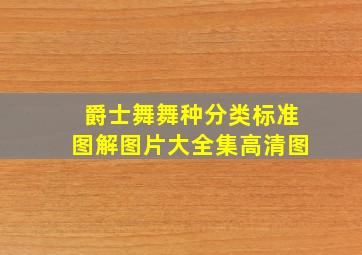 爵士舞舞种分类标准图解图片大全集高清图