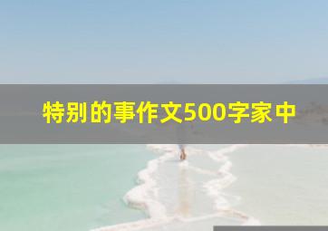 特别的事作文500字家中