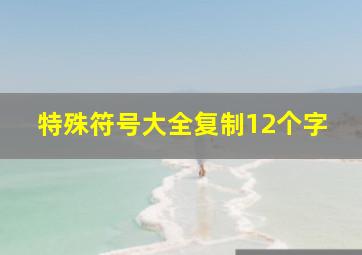 特殊符号大全复制12个字