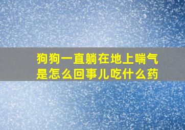 狗狗一直躺在地上喘气是怎么回事儿吃什么药