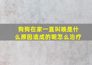 狗狗在家一直叫唤是什么原因造成的呢怎么治疗