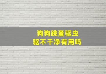 狗狗跳蚤驱虫驱不干净有用吗