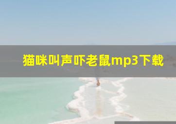 猫咪叫声吓老鼠mp3下载