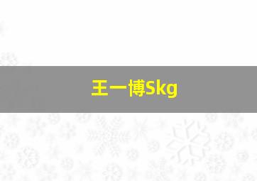 王一博Skg