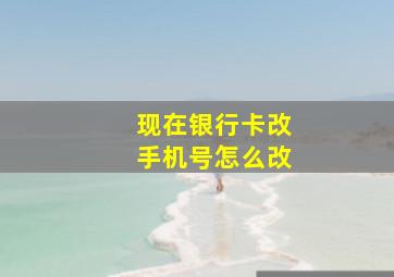 现在银行卡改手机号怎么改