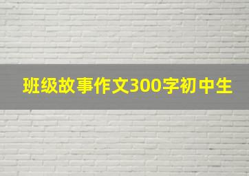 班级故事作文300字初中生