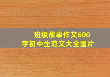 班级故事作文600字初中生范文大全图片