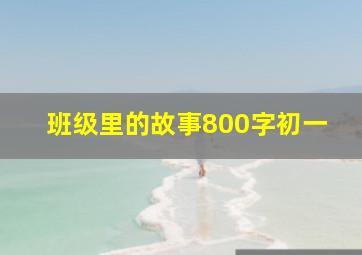 班级里的故事800字初一