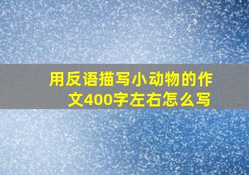 用反语描写小动物的作文400字左右怎么写