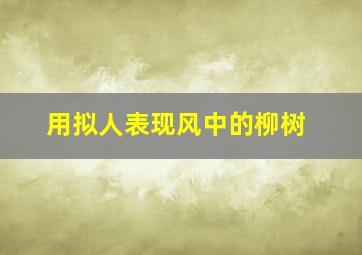 用拟人表现风中的柳树