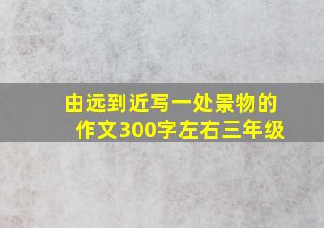 由远到近写一处景物的作文300字左右三年级