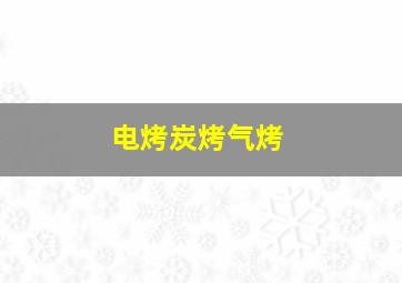 电烤炭烤气烤