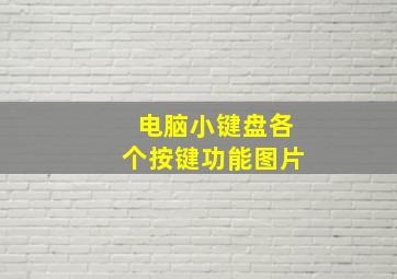 电脑小键盘各个按键功能图片