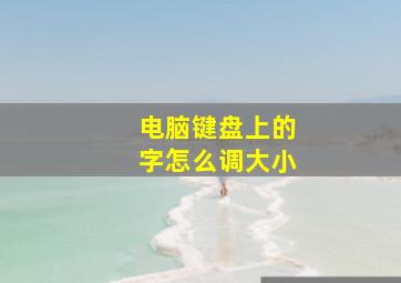 电脑键盘上的字怎么调大小