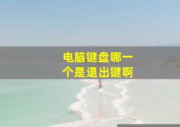 电脑键盘哪一个是退出键啊