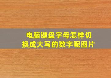 电脑键盘字母怎样切换成大写的数字呢图片