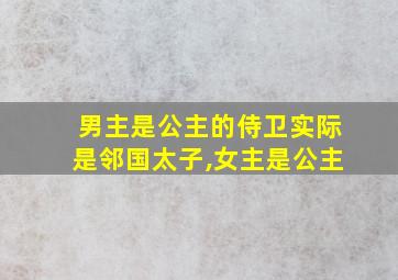 男主是公主的侍卫实际是邻国太子,女主是公主