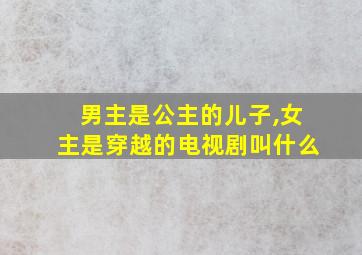 男主是公主的儿子,女主是穿越的电视剧叫什么