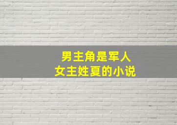 男主角是军人女主姓夏的小说