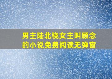 男主陆北骁女主叫顾念的小说免费阅读无弹窗