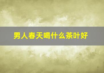 男人春天喝什么茶叶好