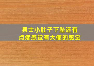 男士小肚子下坠还有点疼感觉有大便的感觉