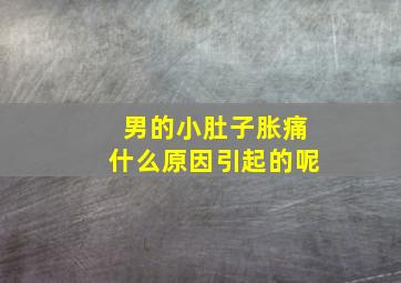 男的小肚子胀痛什么原因引起的呢