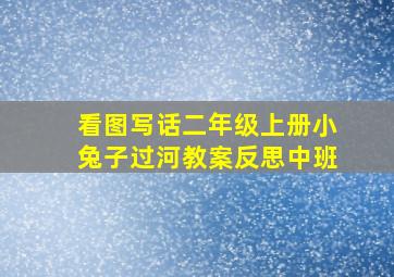 看图写话二年级上册小兔子过河教案反思中班